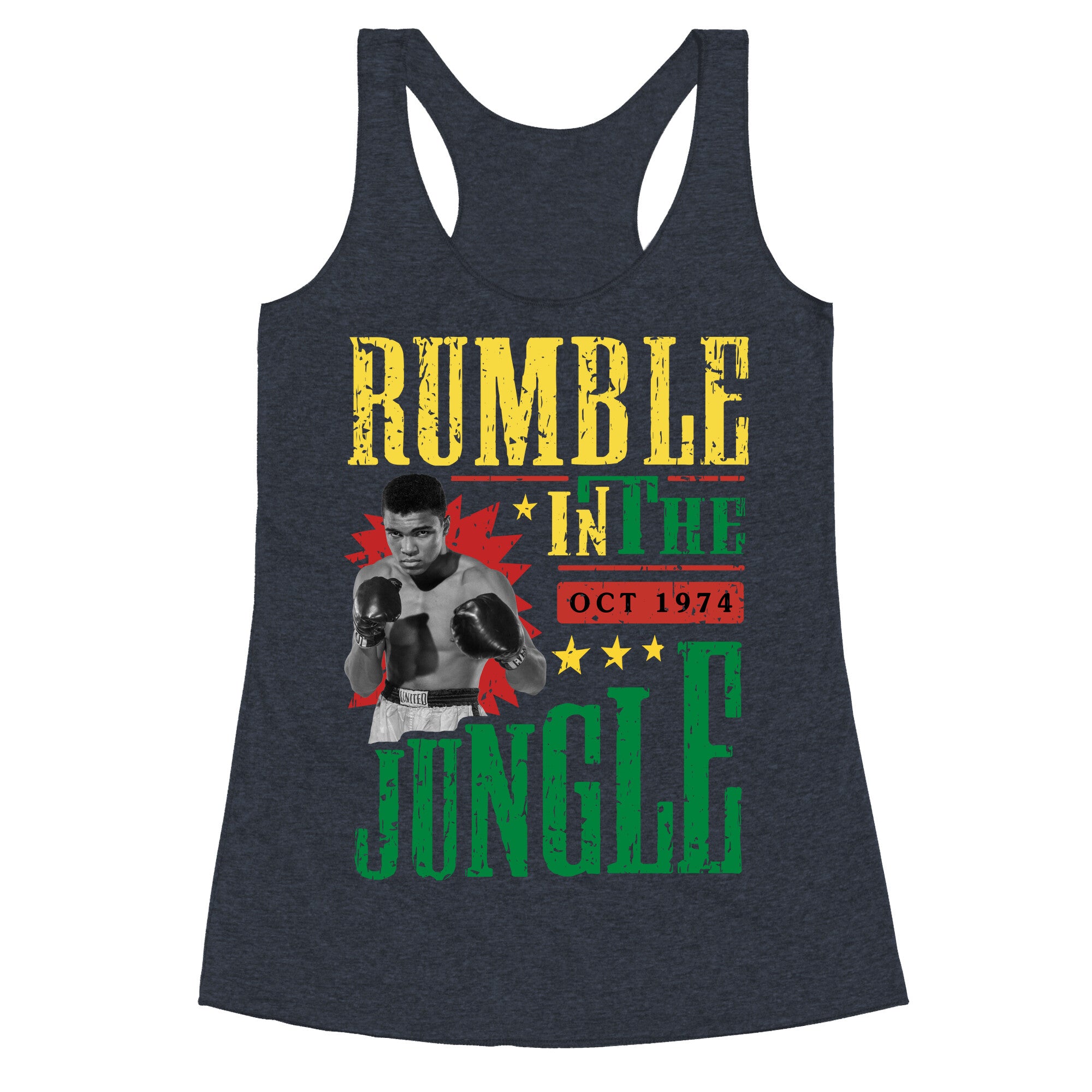 Rumble in the Jungle Racerback Tank